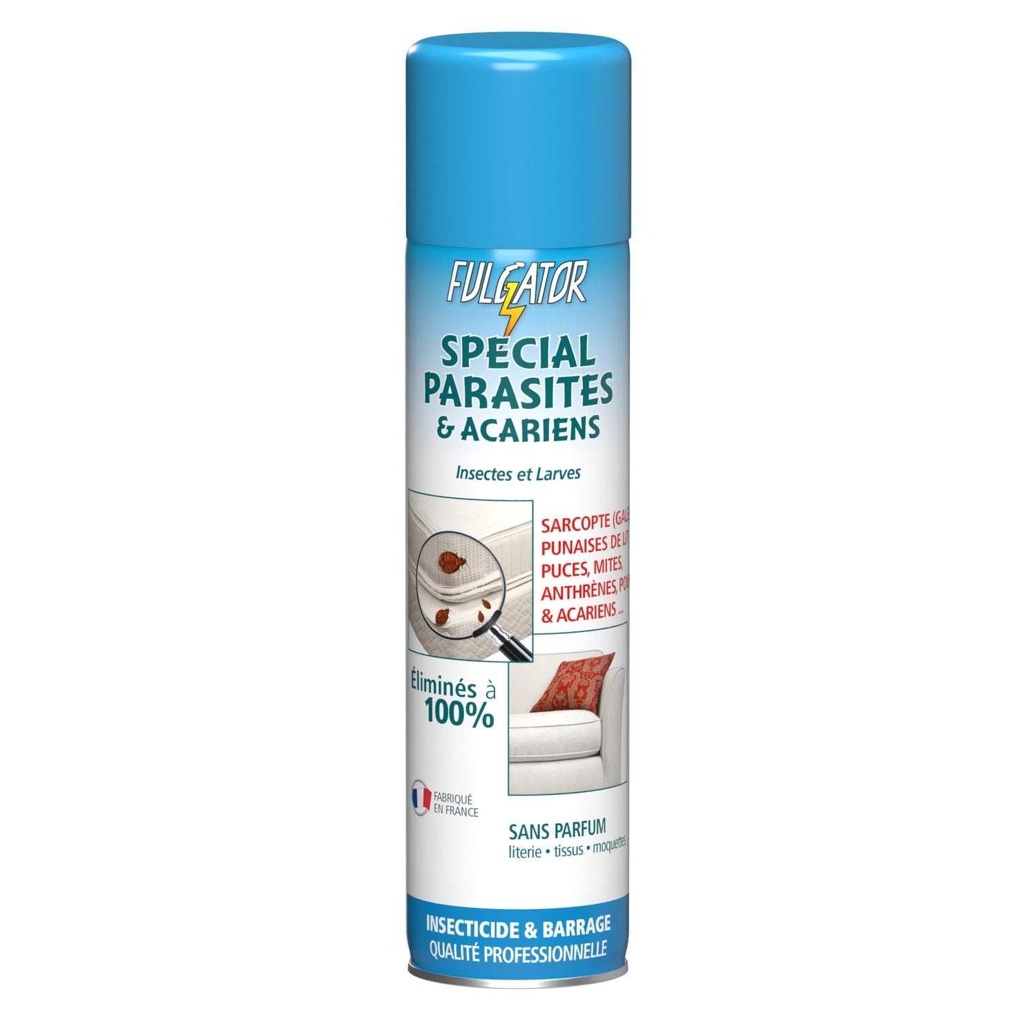 Insecticide Spécial Parasites FULGATOR l'aérosol de 400 ml