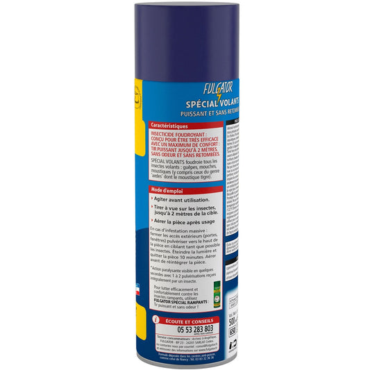 Insecticide Spray Anti-Mouche et Moustique Sans Odeur FULGATOR