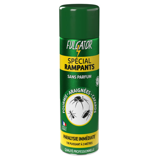 Insecticide Spray Fourmis Araignées et Cafards Sans Parfum FULGATOR