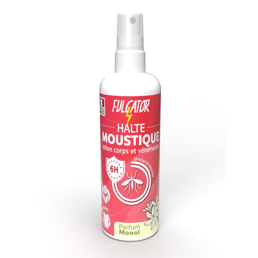 Anti-Moustiques Spray Répulsif Corps et Vêtements Parfum Monoï FULGATOR le flacon de 100mL
