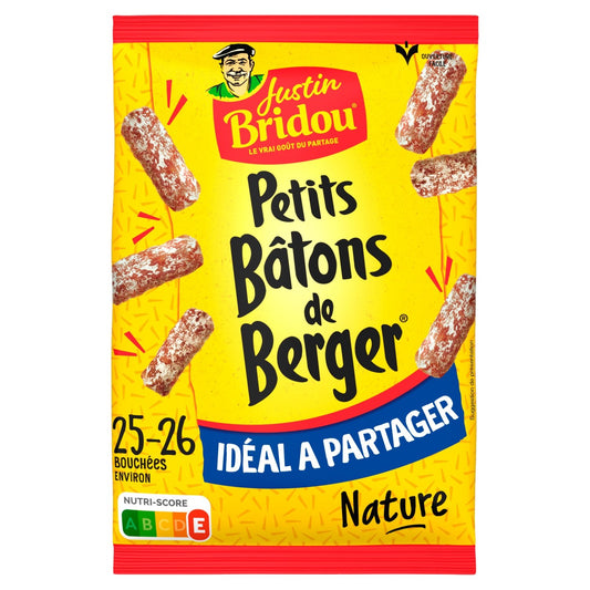 Saucisson Sec Nature JUSTIN BRIDOU le paquet de 30 - 100 g