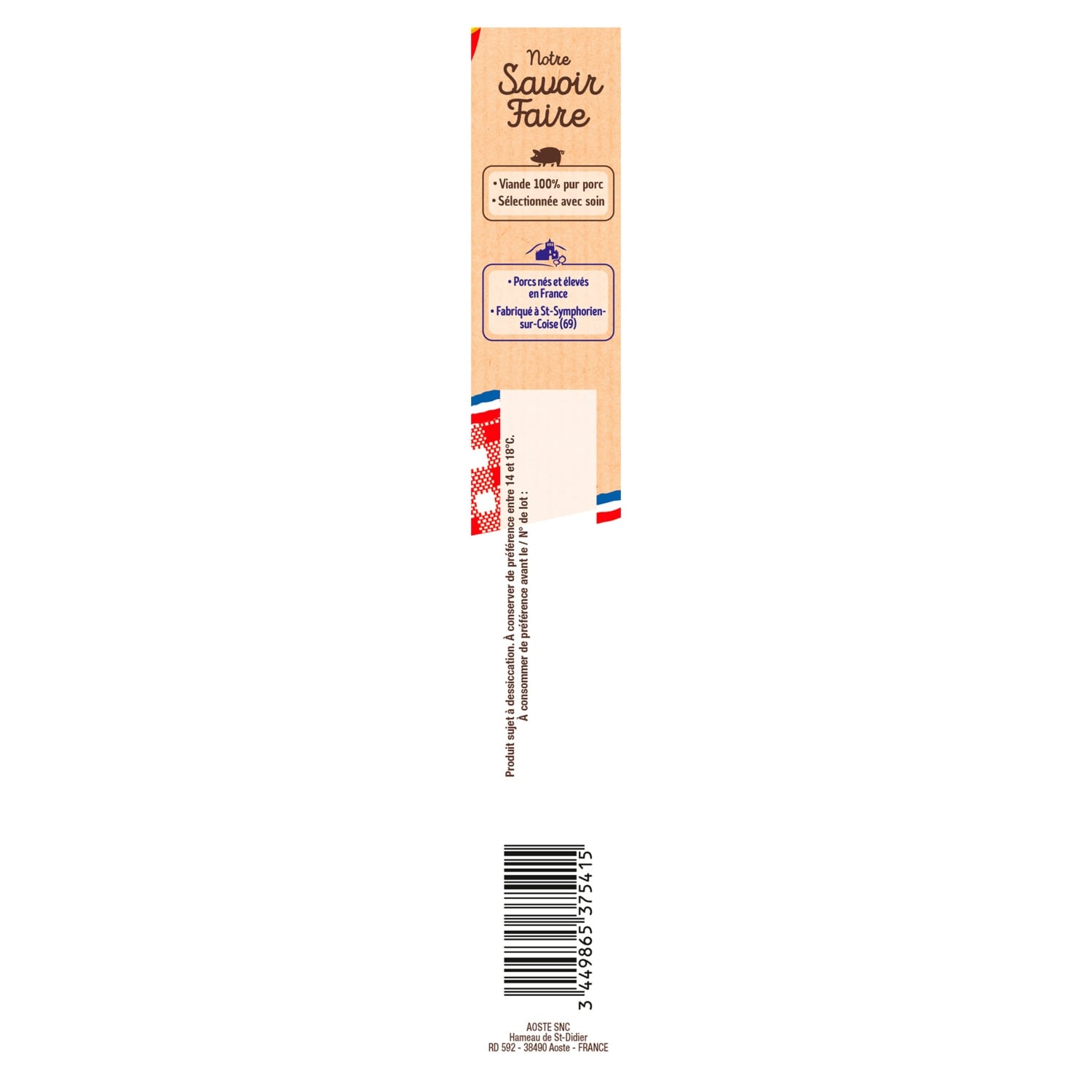 Saucisse Sec La Ficelle COCHONOU 