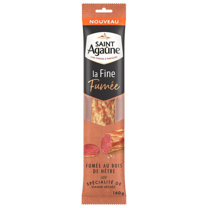 Saucisse Sèche La Fine Fumée au Bois de Hêtre SAINT AGAUNE 