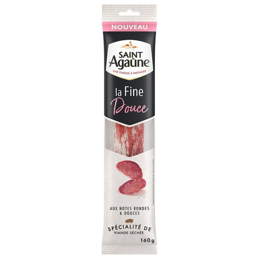 Saucisse Sec la Fine Douce SAINT AGAUNE le sachet de 160g