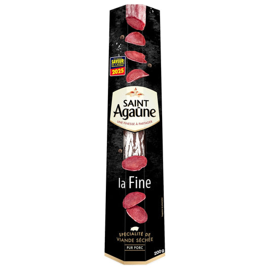 Saucisson Sèche la Fine SAINT AGAUNE la boite de 200 g