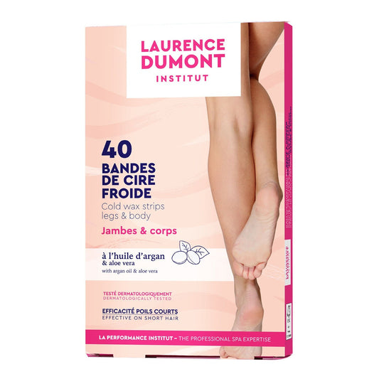 Bande de Cire Froide Jambes et Corps Argan et Aloe Vera LAURENCE DUMONT