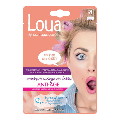 Masque Visage Anti-Âge en Tissu Loua LAURENCE DUMONT