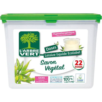 L'ARBRE VERT Vegetable Soap Capsule Laundry Detergent