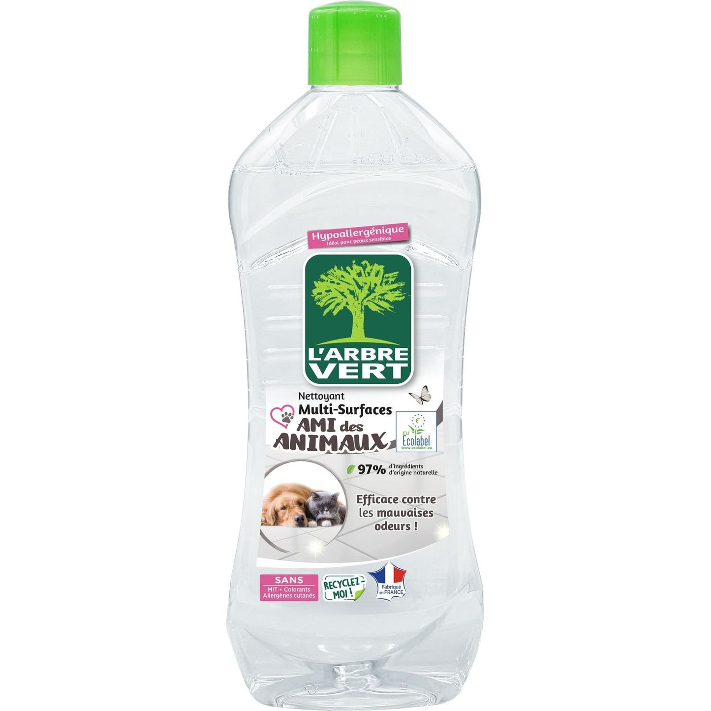 L'ARBRE VERT Ecolabel Pet-Friendly Multi-Surface Household Cleaner