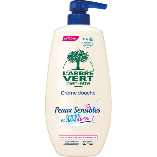 L'ARBRE VERT Well-Being Sensitive Skin Shower Gel