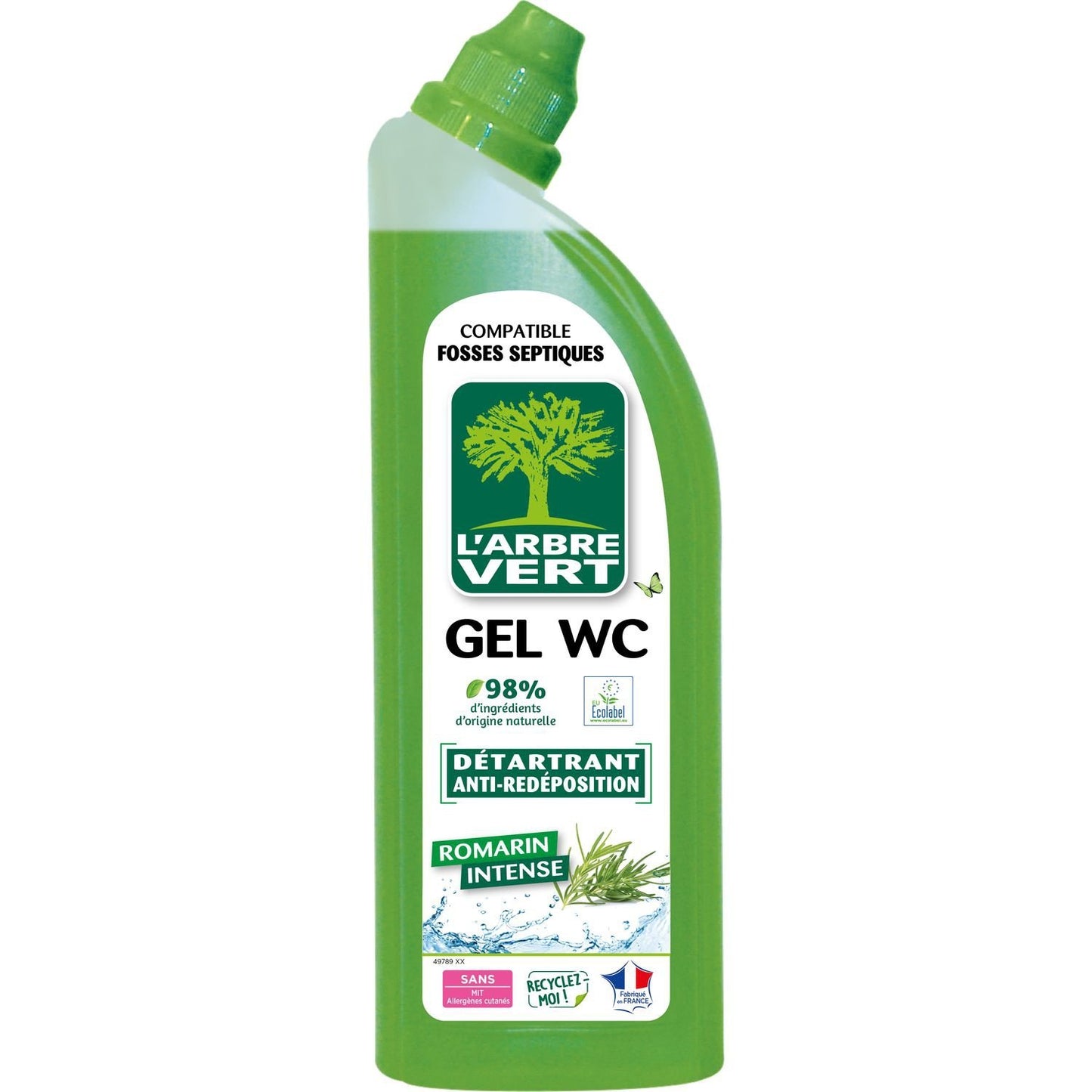Ecological Toilet Gel/Rosemary L'ARBRE VERT