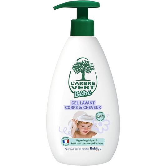 Gel Lavant Corps et Cheveux L'ARBRE VERT BEBE 