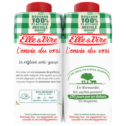 Crème UHT Fluide Entière 30% Mg Elle & VIRE