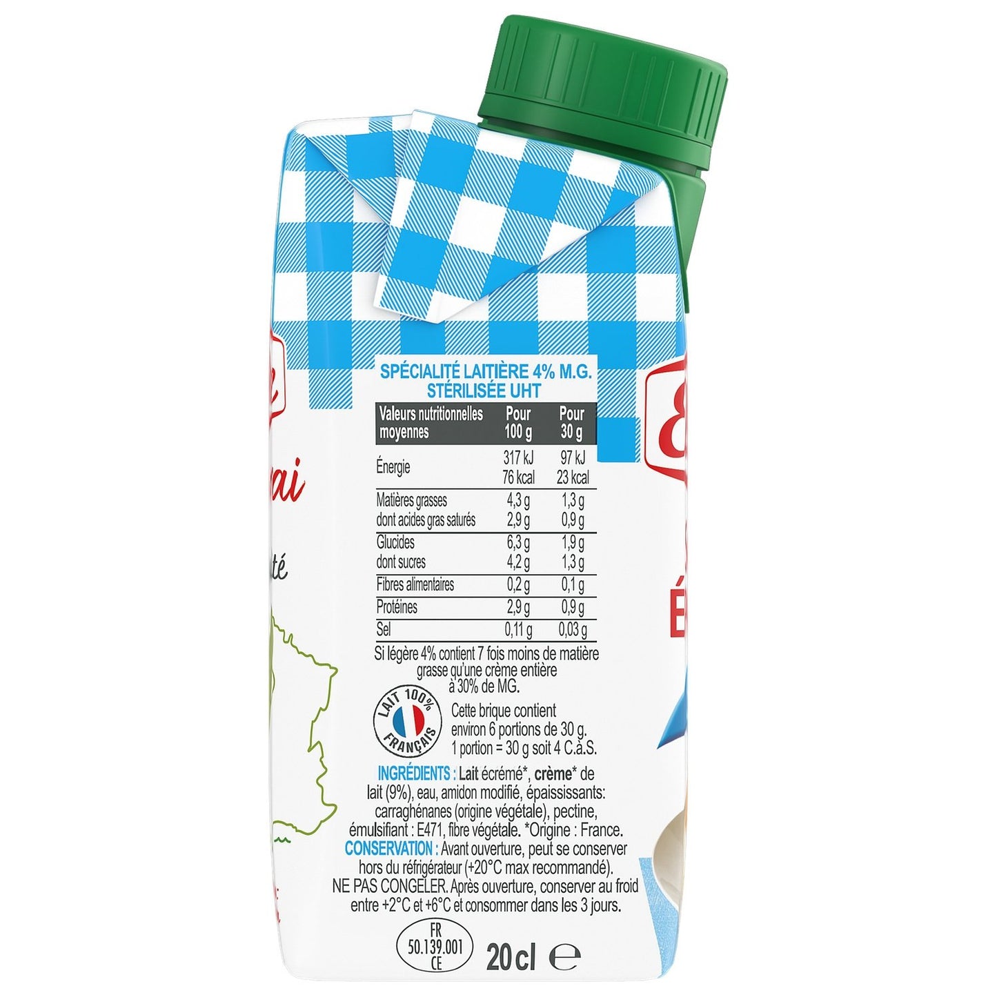 Crème UHT Semi-Épaisse Extra-Légère Elle & VIRE