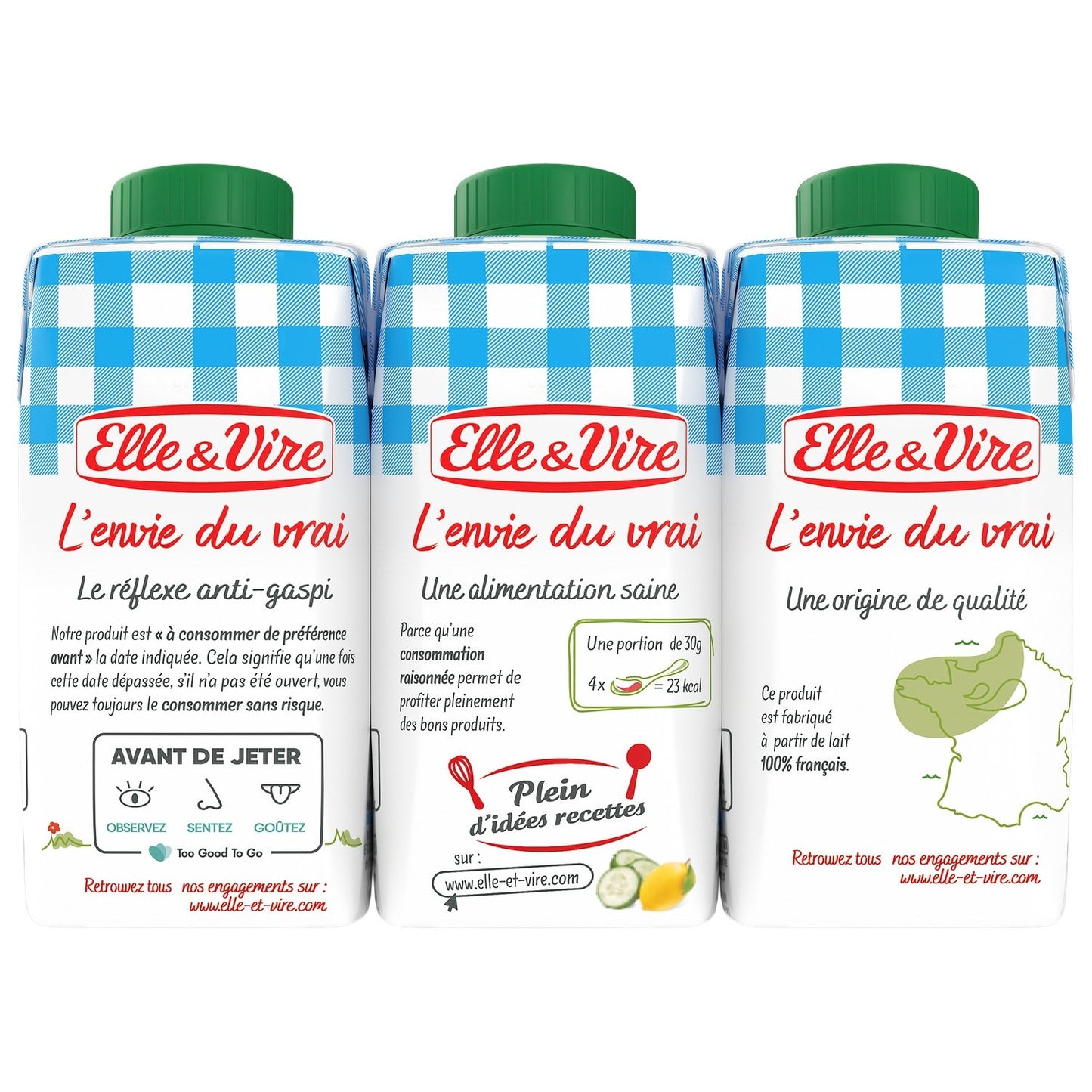 Crème UHT Semi-Épaisse Extra-Légère Elle & VIRE