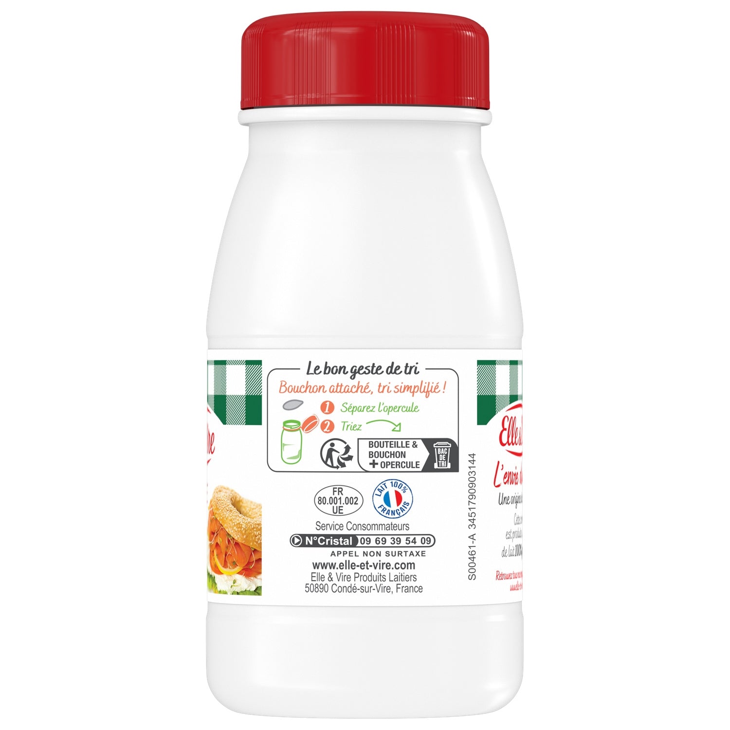 Crème Uht Semi-Épaisse Entière ELLE & VIRE 