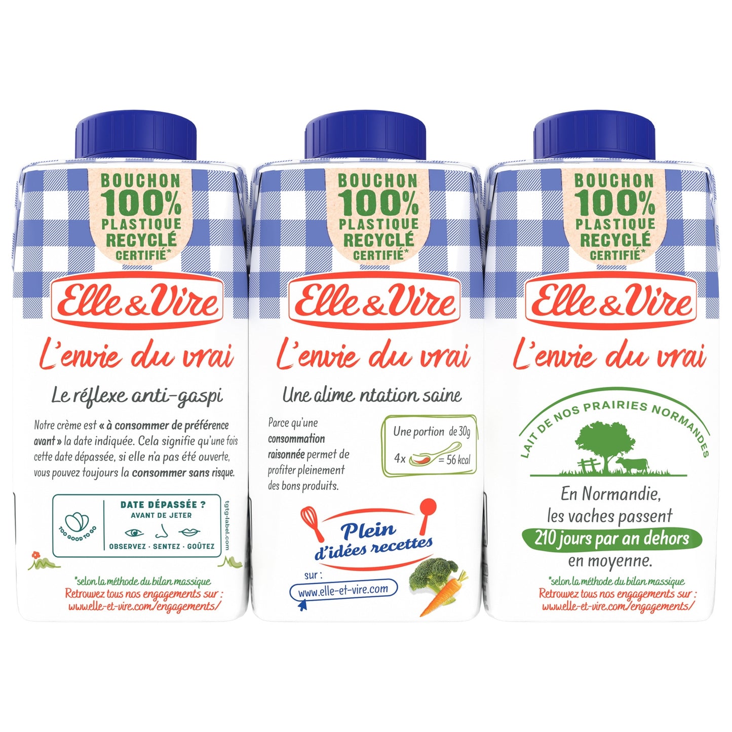 Elle &amp; VIRE 18% Fat Semi-Thick Light UHT Cream