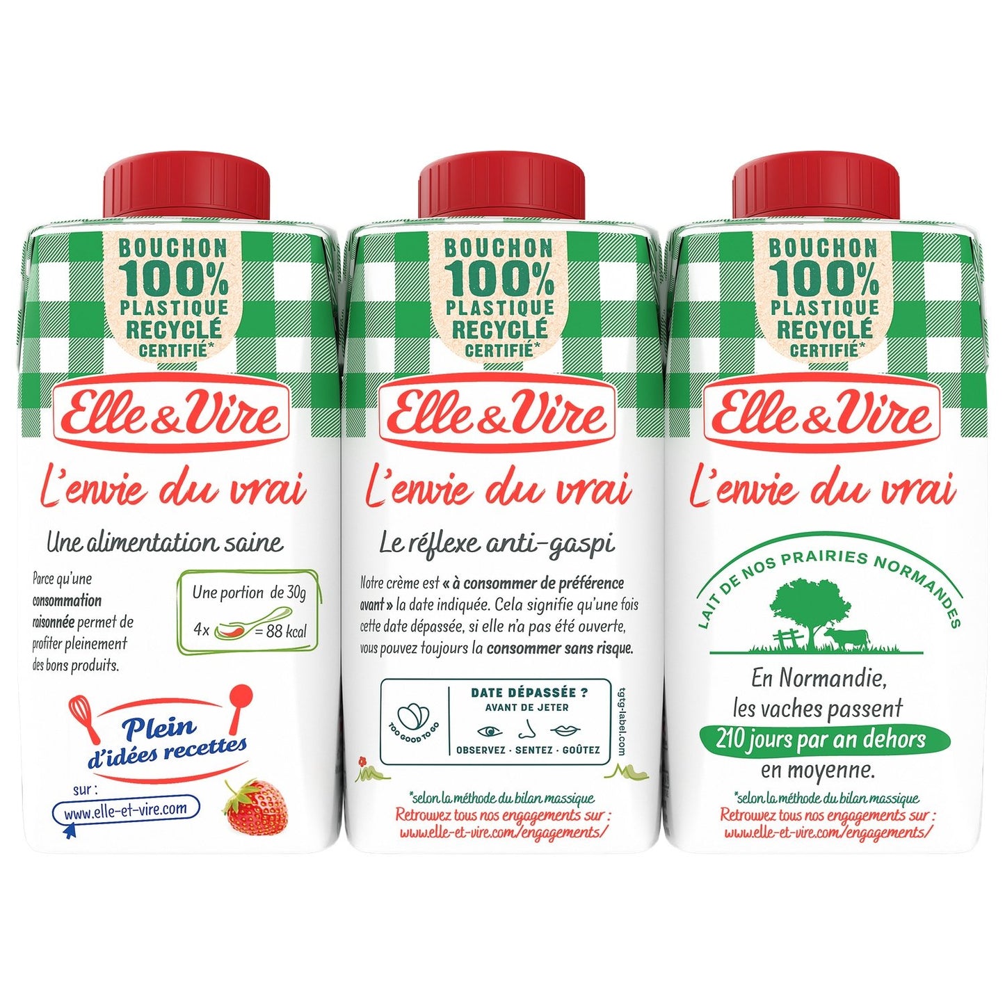 Crème UHT Fluide Entière 30% Mg Elle & VIRE