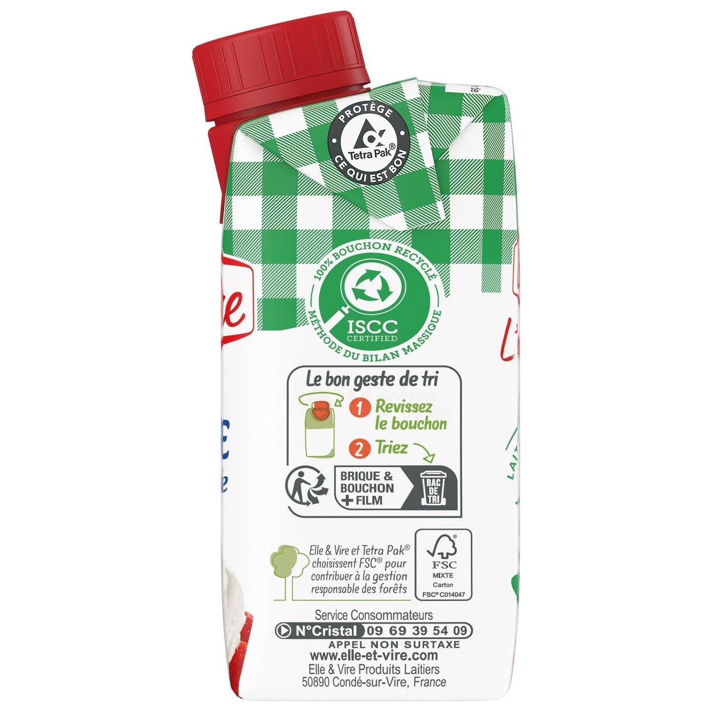 Crème UHT Fluide Entière 30% Mg Elle & VIRE