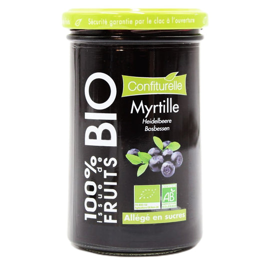 Confiture Myrtille Bio CONFITURELLE Le pot de 290g
