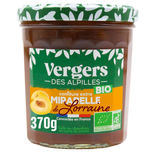 Confiture Mirabelle de Lorraine Bio VERGERS DES ALPILLES Le pot de 370g