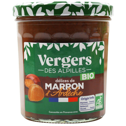 Confiture délices de marrons d'ardèche Bio VERGERS DES ALPILLES 