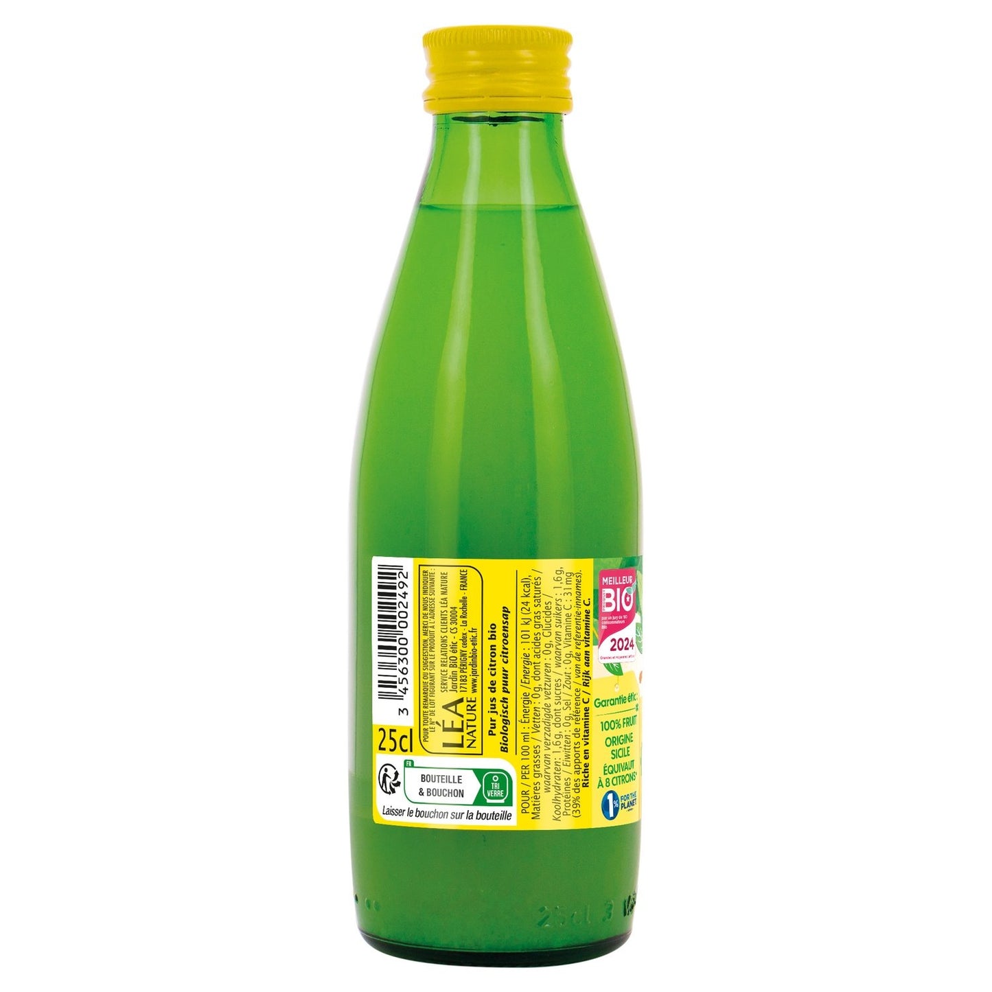 Jus de Citron Bio JARDIN BIO ETIC
