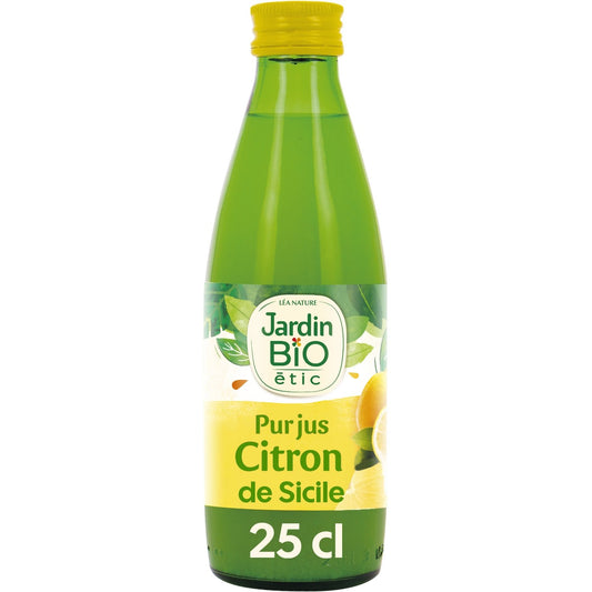 Jus de Citron Bio JARDIN BIO ETIC la bouteille de 25cL