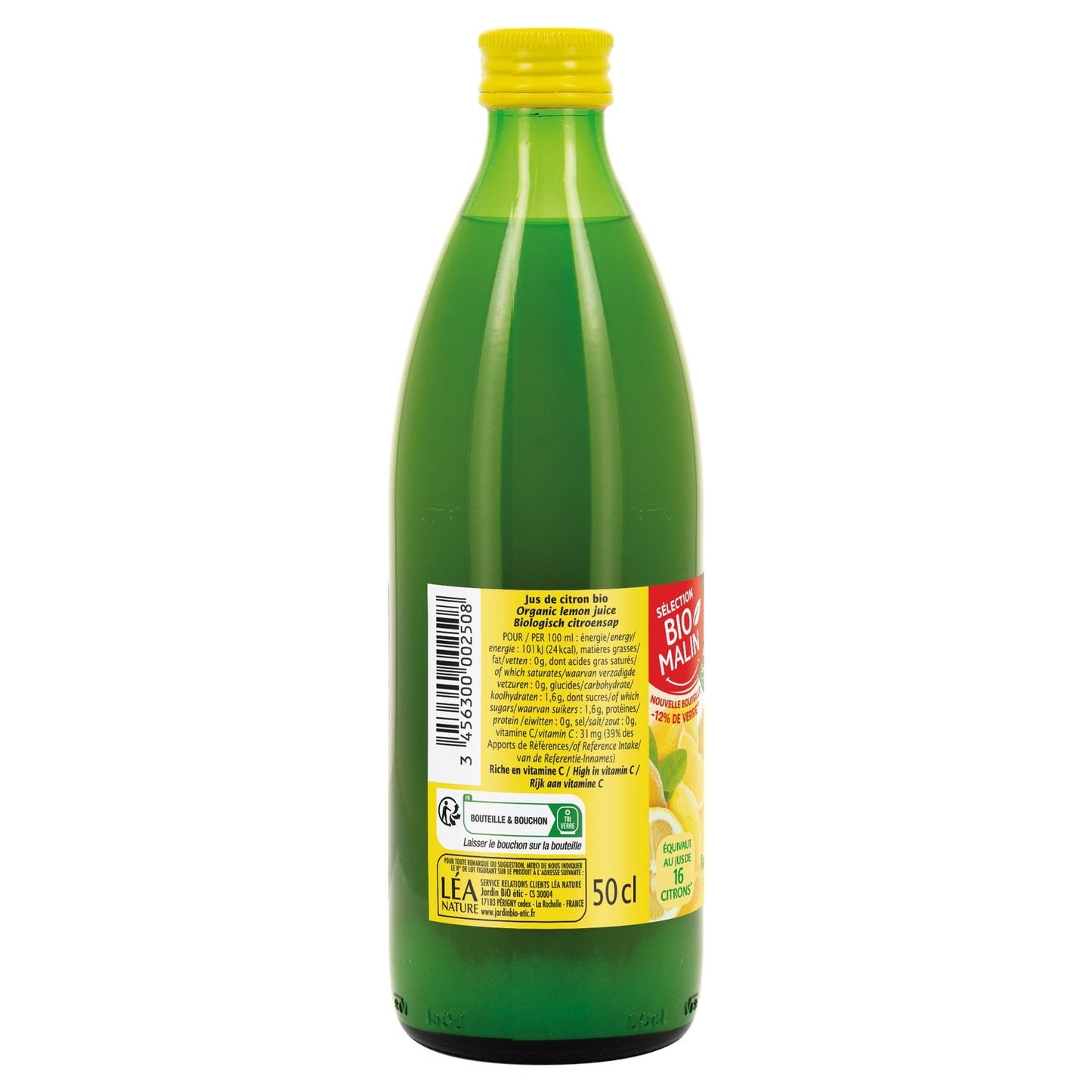 Jus de Citron Bio JARDIN BIO ETIC