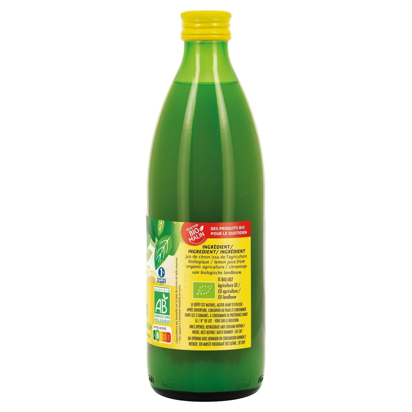 Jus de Citron Bio JARDIN BIO ETIC
