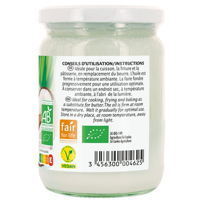 Huile Vierge de Coco Bio JARDIN BIO ETIC