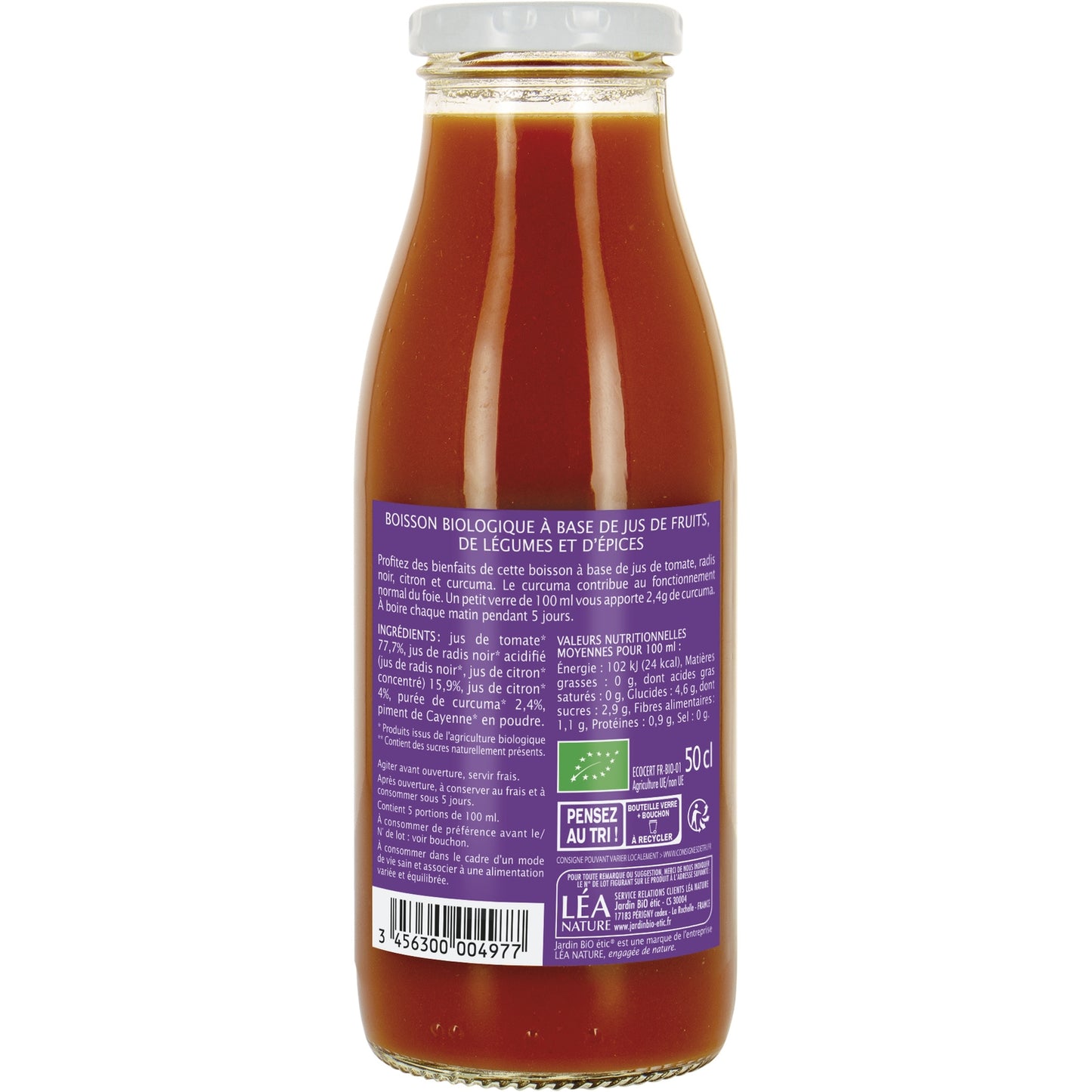 Jus Bien Être Foie Sans Sucres Ajoutés Bio JARDIN BIO ETIC