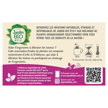 Infusion Détox Saveur Cassis Bio JARDIN BIO ETIC