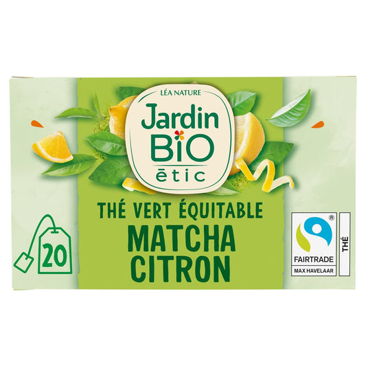 Organic Matcha Lemon Green Tea JARDIN BIO ETIC
