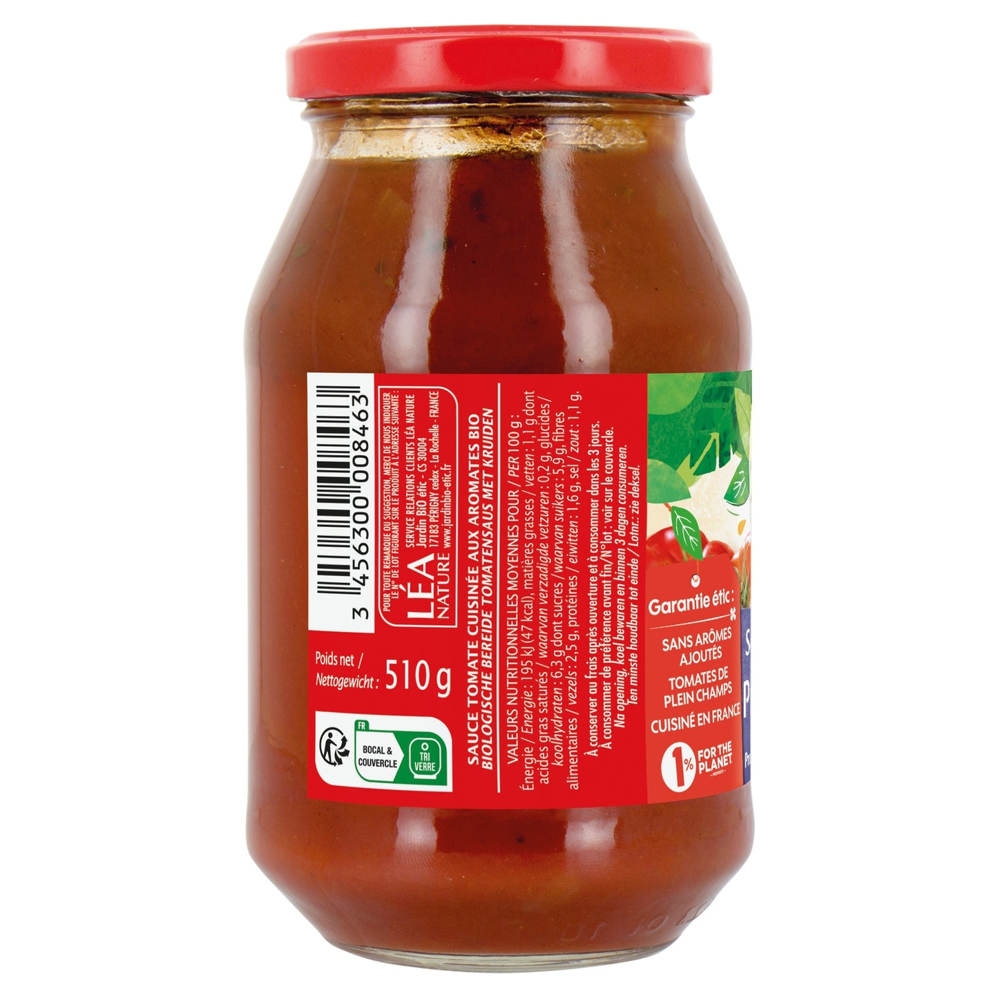 Sauce Tomate Provençale Bio JARDIN BIO ETIC