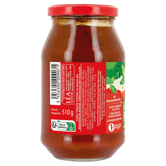 Organic Tomato Sauce with Basil JARDIN BIO ETIC