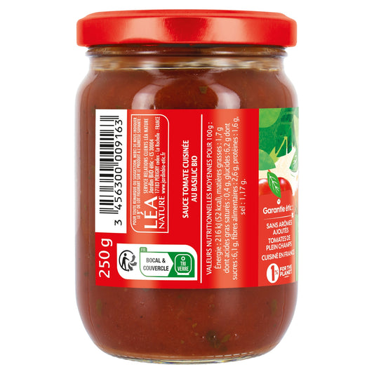 Organic Basil Tomato Sauce JARDIN BIO ETIC