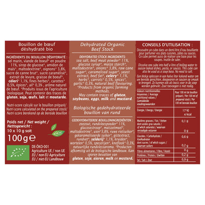 Bouillons de Cubes Bœuf Bio JARDIN BIO ETIC