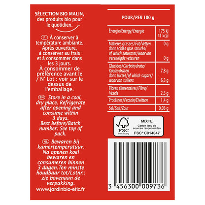 Coulis de Tomate Bio JARDIN BIO