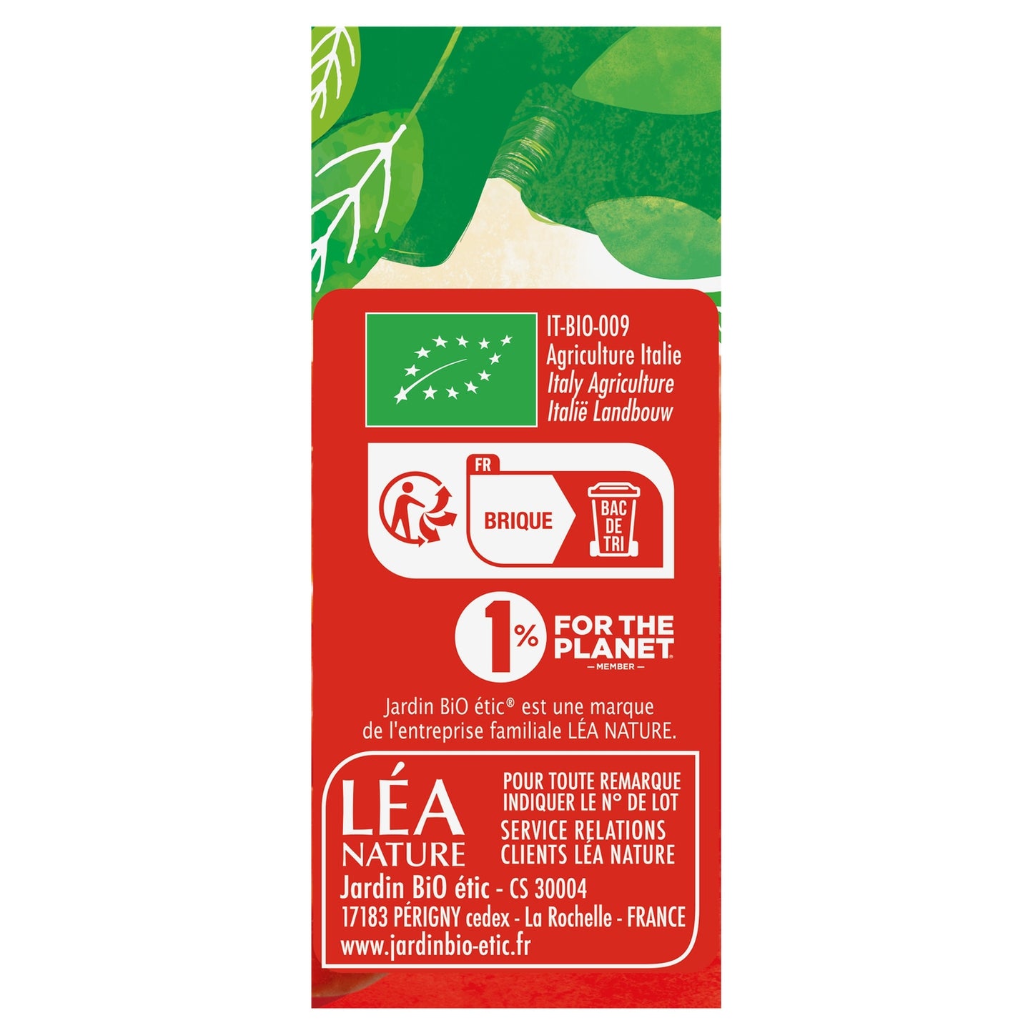 Coulis de Tomate Bio JARDIN BIO