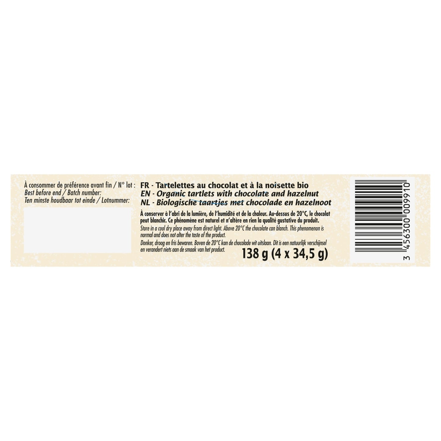 Organic Chocolate Hazelnut Biscuits Spreads JARDIN BIO ETIC
