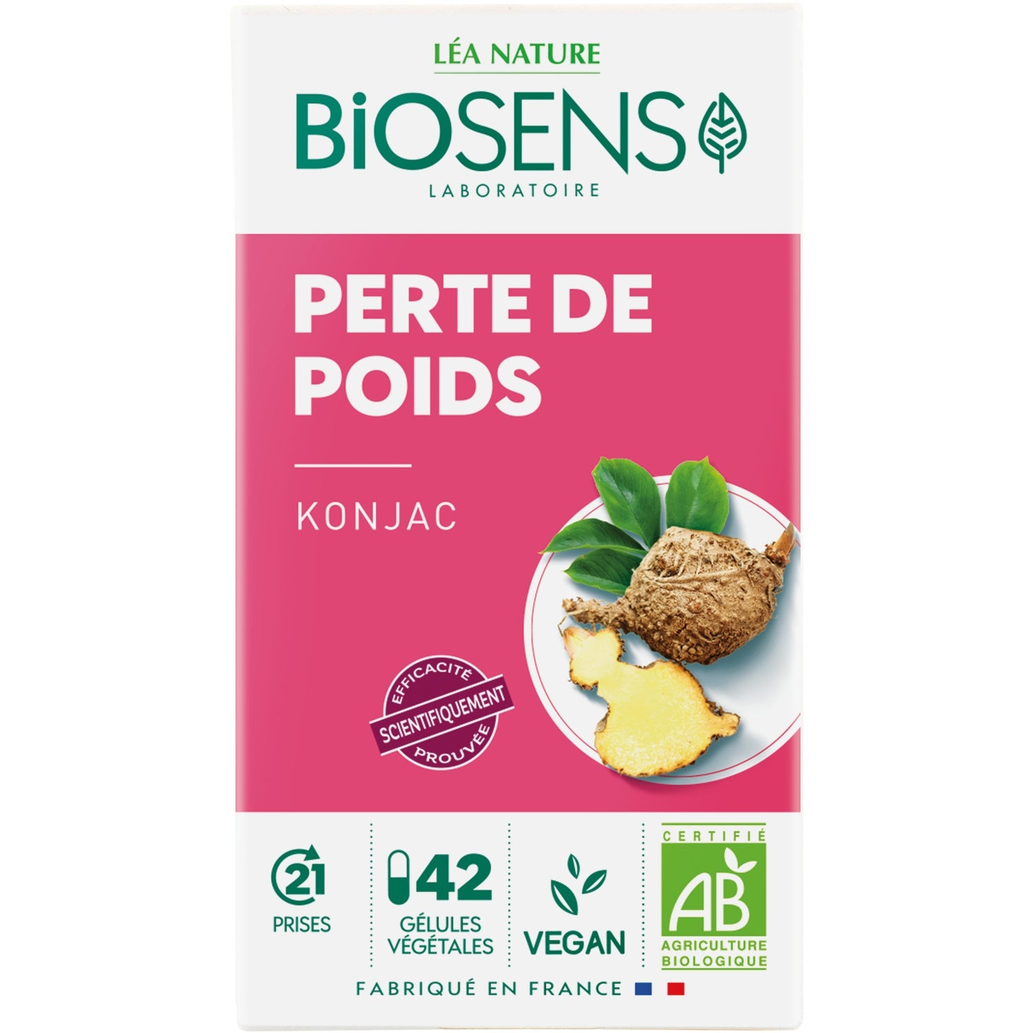 Complément alimentaire konjac Bio BIOSENS 