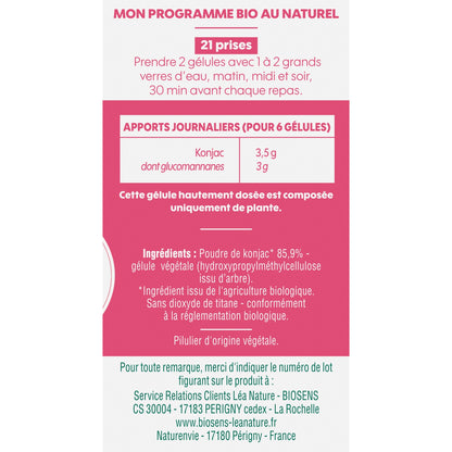 Complément alimentaire konjac Bio BIOSENS 