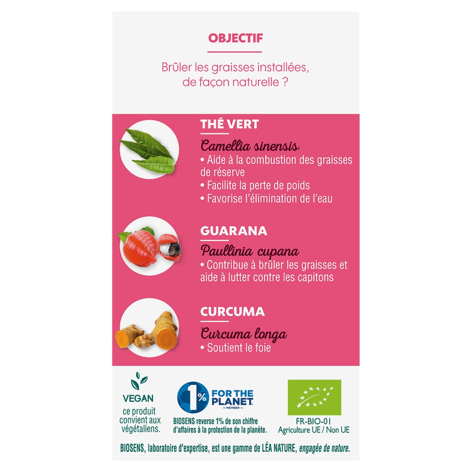 Complément alimentaire brule graisse fort Bio BIOSENS 