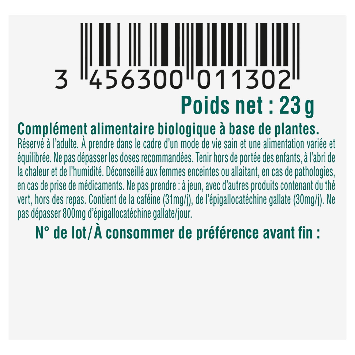 Complément alimentaire brule graisse fort Bio BIOSENS 
