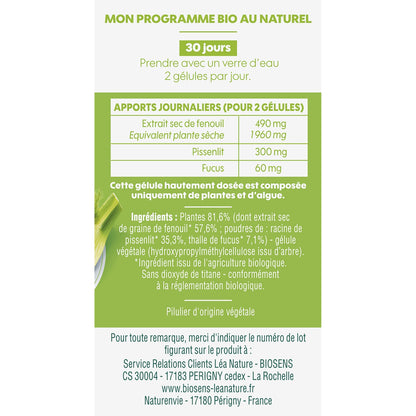 Complément alimentaire ventre plat Bio BIOSENS 