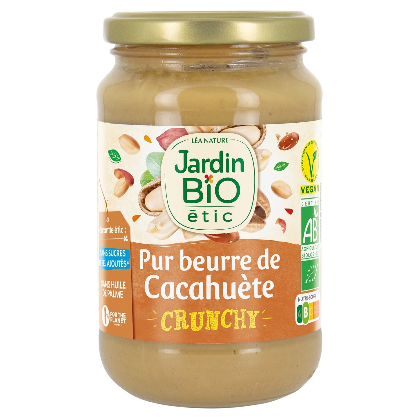 Organic Crunchy Peanut Butter JARDIN BIO ETIC