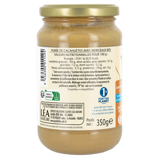 Organic Crunchy Peanut Butter JARDIN BIO ETIC