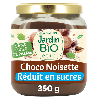 Pâte à Tartiner chocolat noisettes Bio JARDIN BIO ETIC 