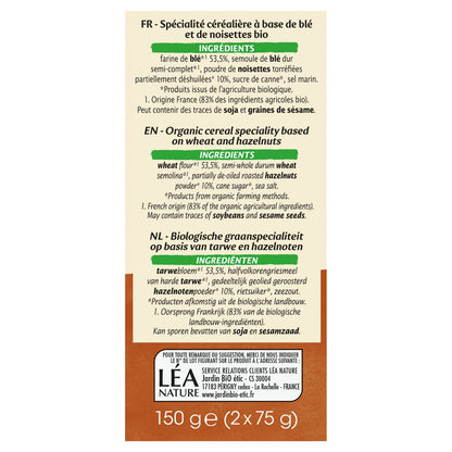 Tartines craquantes noisette Bio JARDIN BIO ETIC 